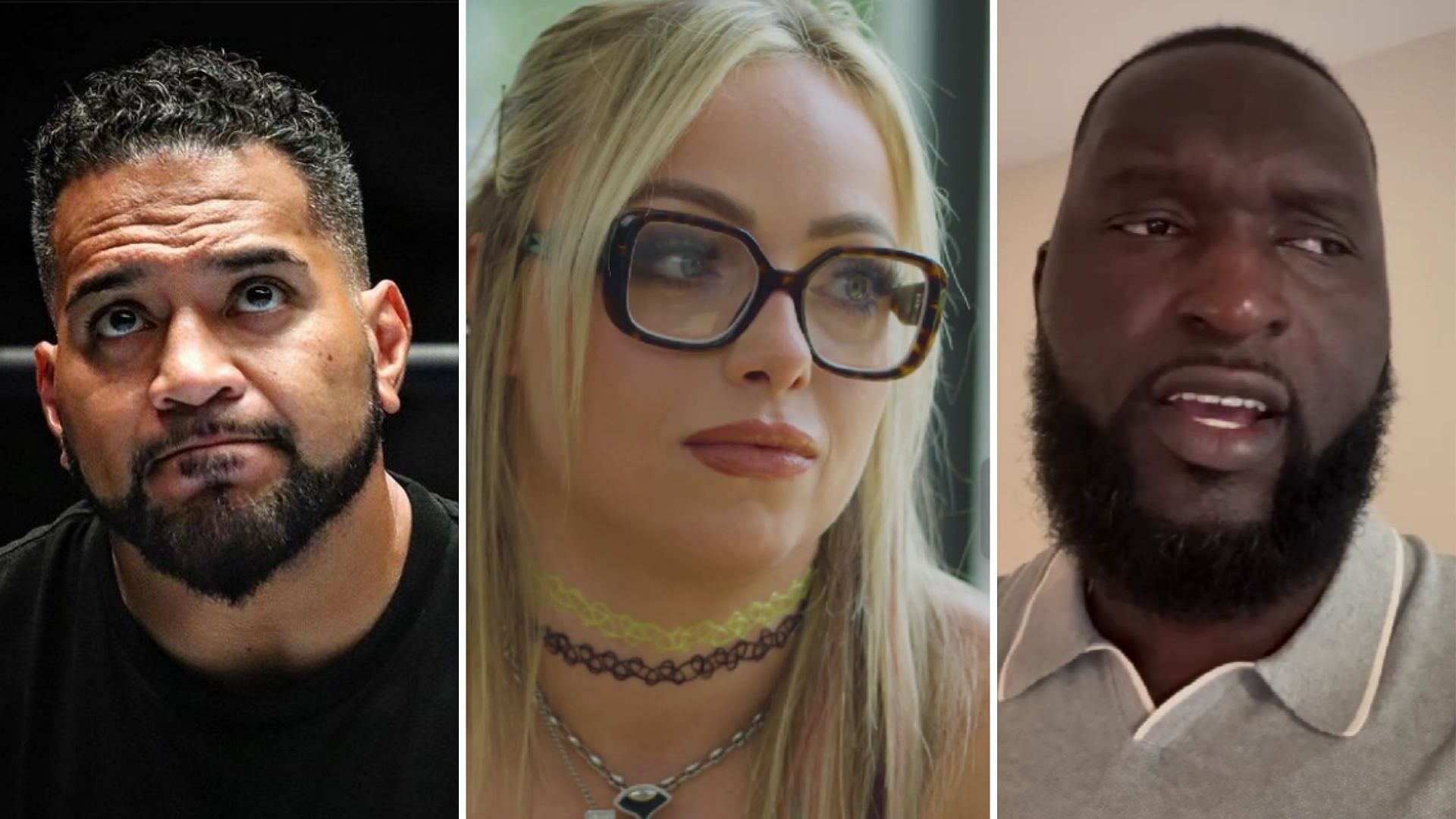 Tonga Loa on the left, Liv Morgan in the middle, Omos on the right [Image credits: stars
