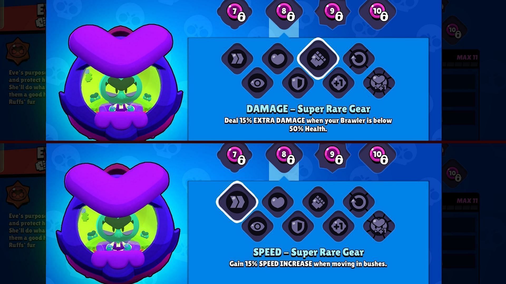 Damage and Speed Gear (Image via Supercell)