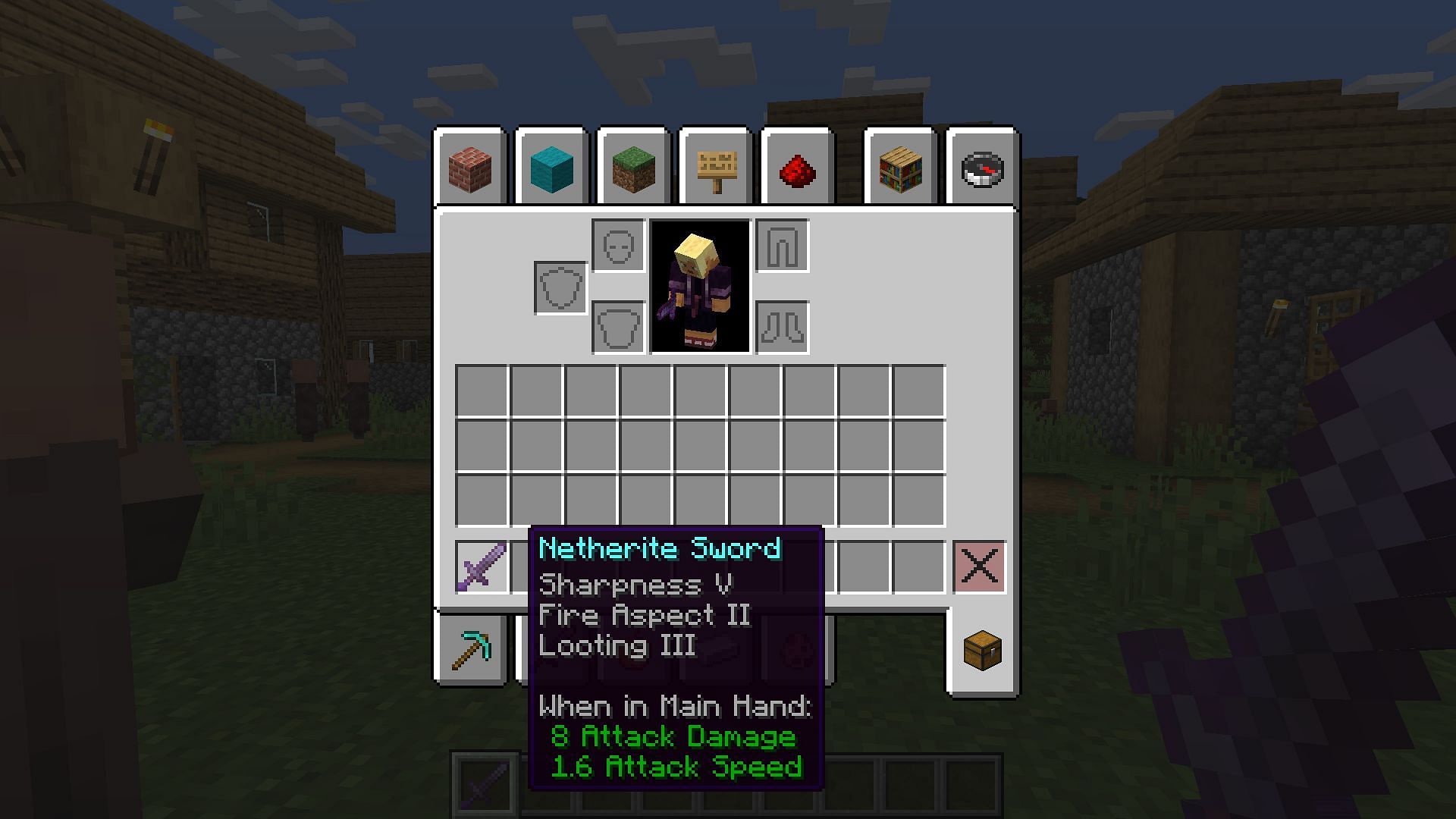 The command will give you enchanted items (Image via Mojang Studios)