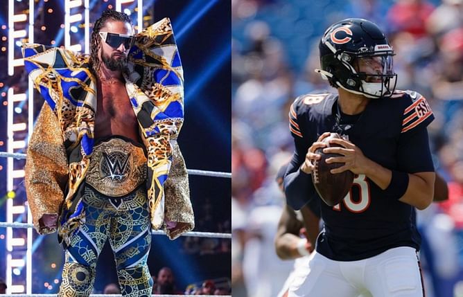 WWE star Seth Rollins drops 3-word reaction as Caleb Williams and Bears destroy Jaguars 35-16 in London