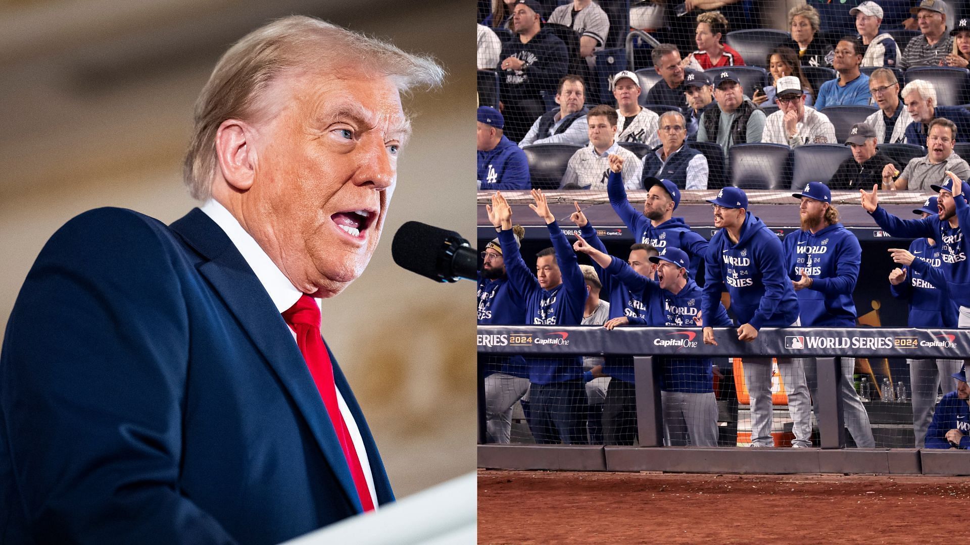 Fans are drawing some interesting historical conclusions regarding Donald Trump and the Los Angeles Dodgers