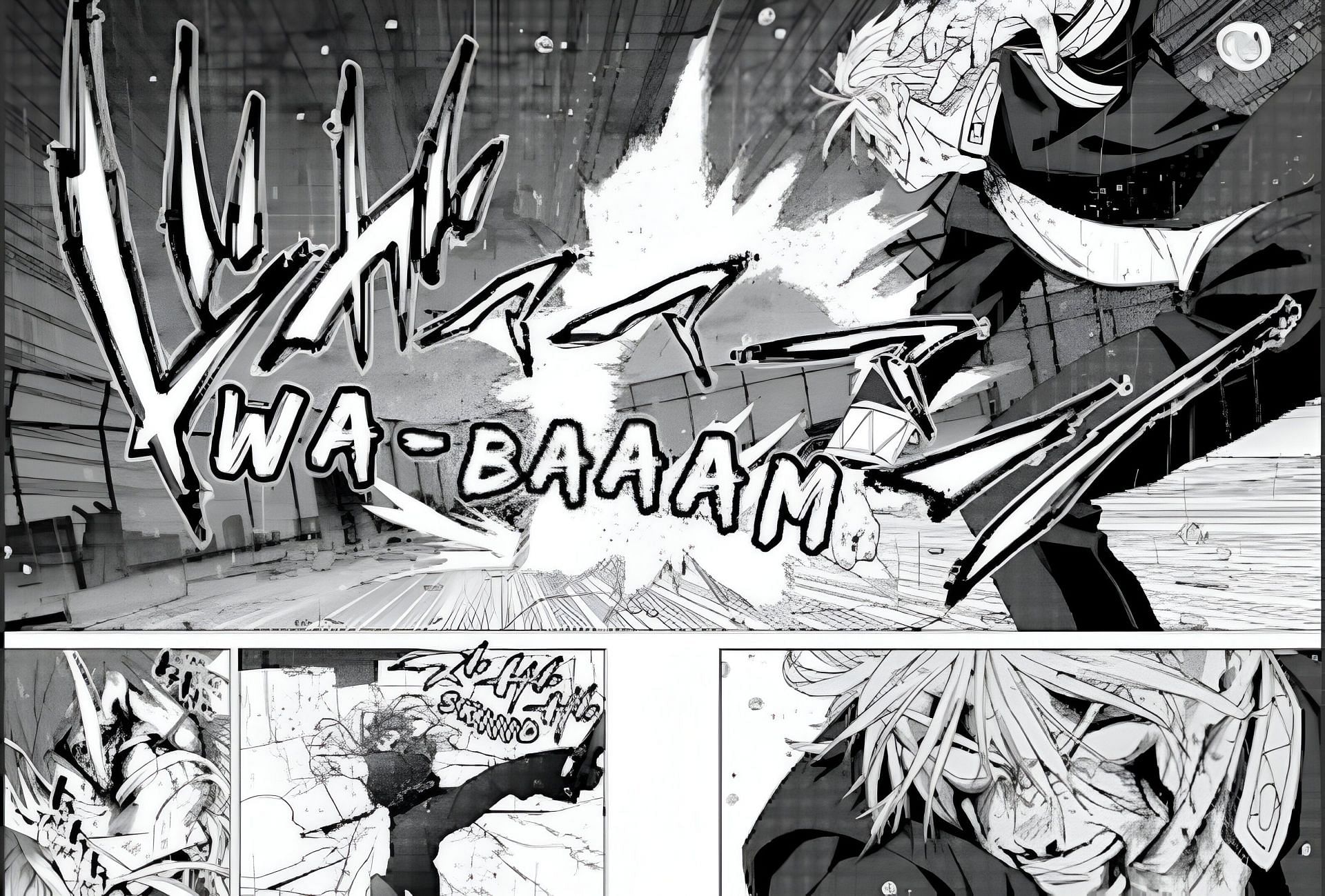 Umemiya&#039;s lethal blow on Takiishi (Image via Kodansha)