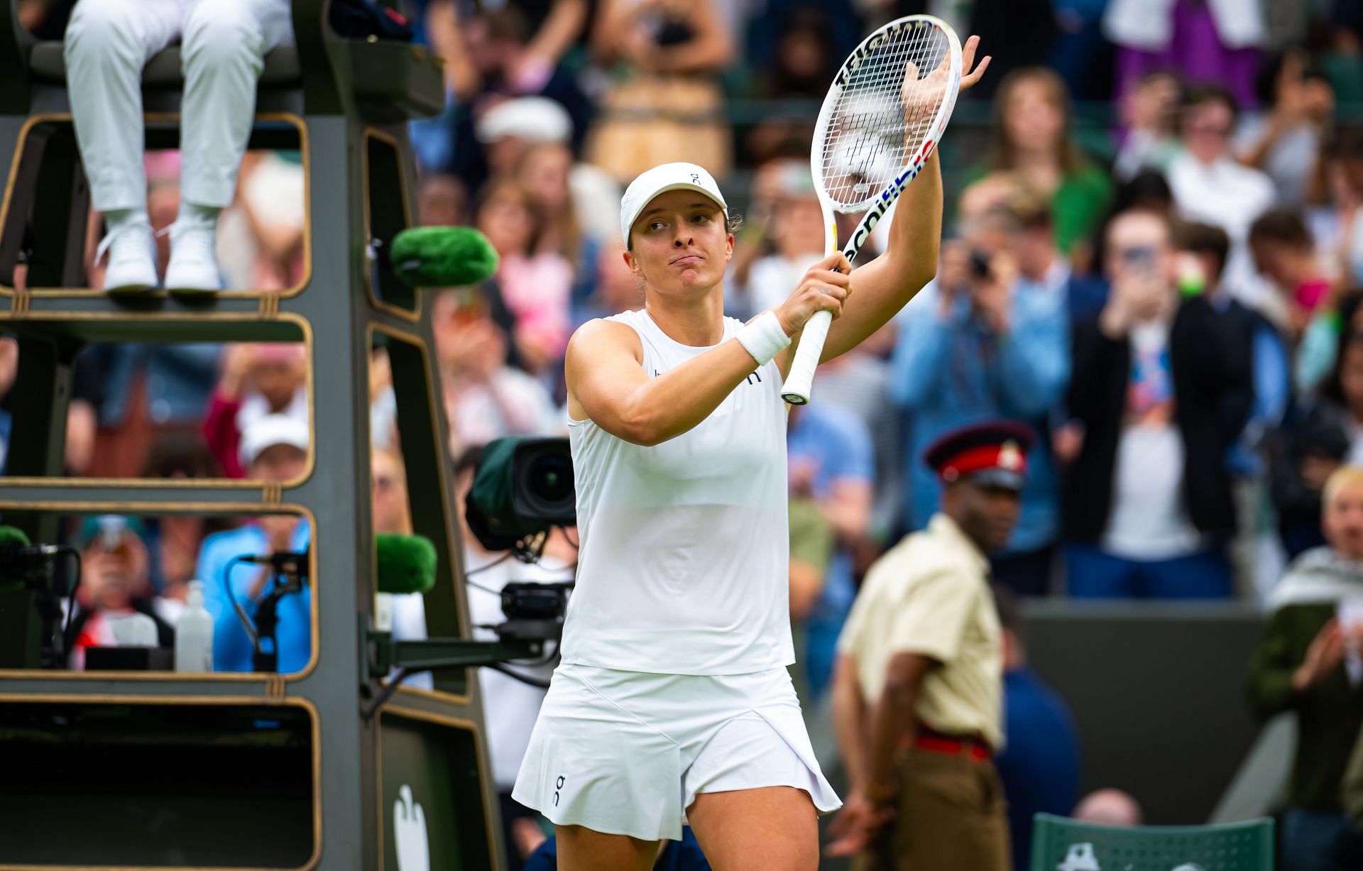 Iga Swiatek at Wimbledon 2024. (Photo: Getty)