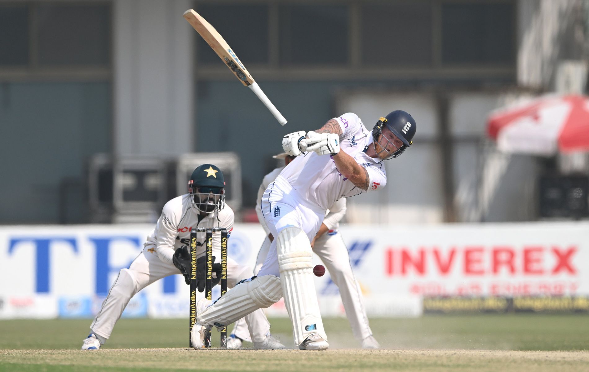 [Watch] Ben Stokes loses his bat and gets stumped on Day 4 of 2nd PAK vs ENG Test 2024