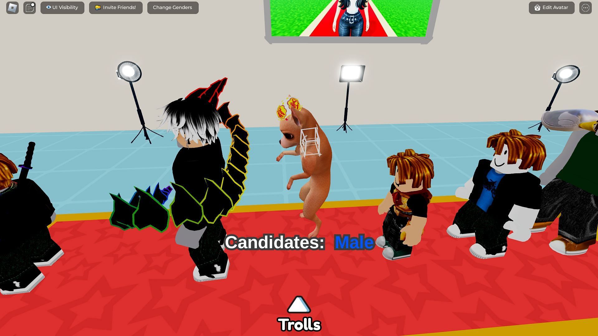 A queue of Candidates (Image via Roblox)