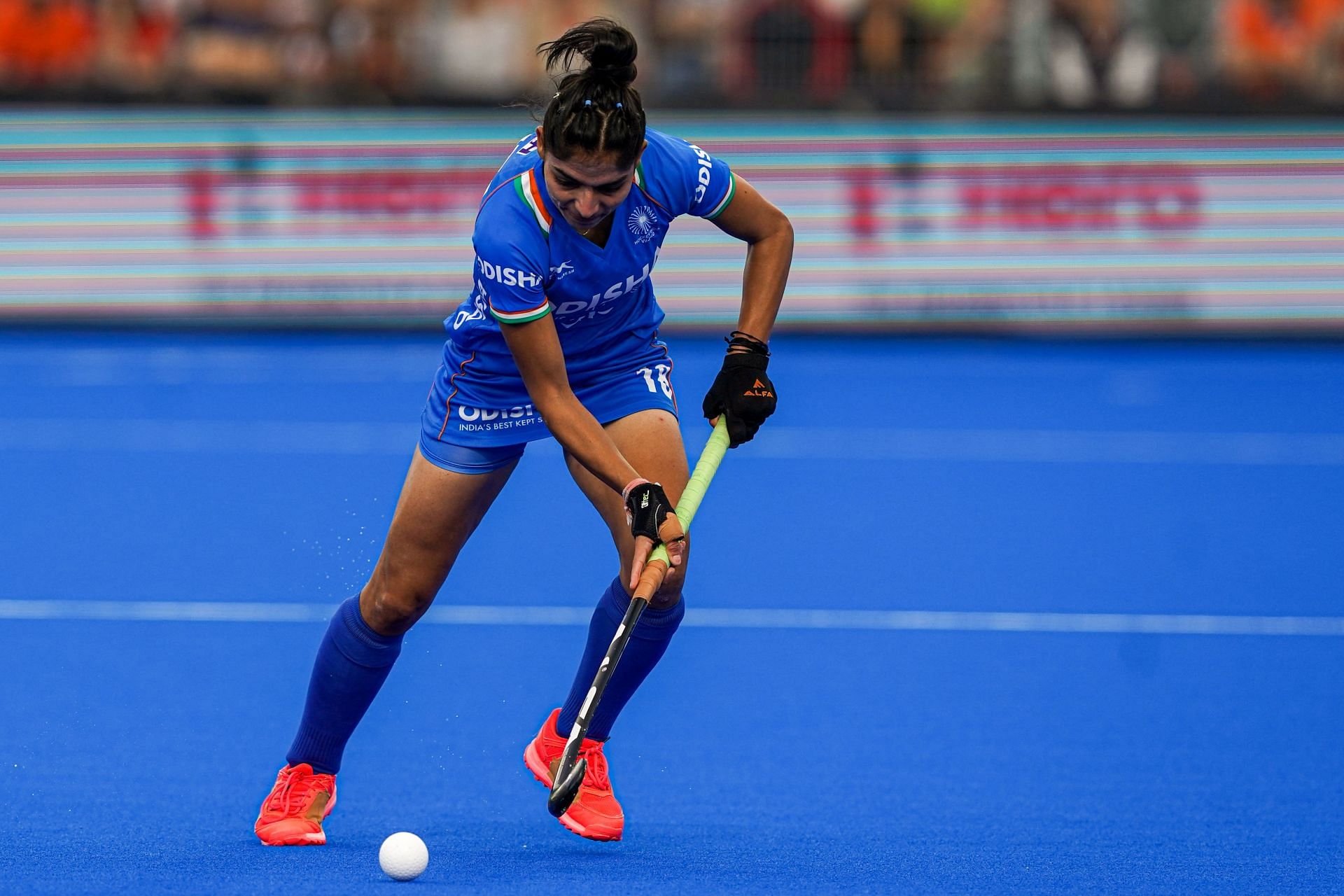 Udita Duhan stirred a huge bidding war at the HIL women's player auction. (Image via Getty)