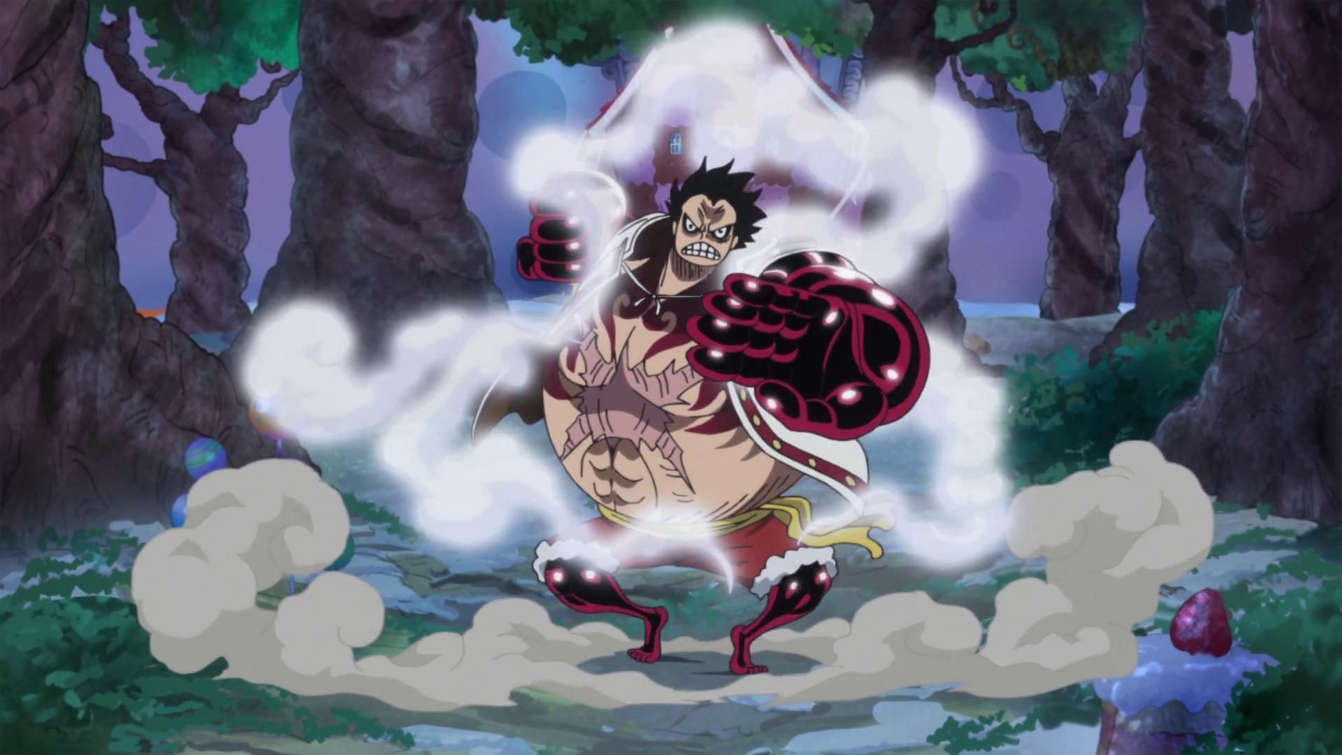 Luffy using Gear 4 Boundman (Image via Toei Animation)