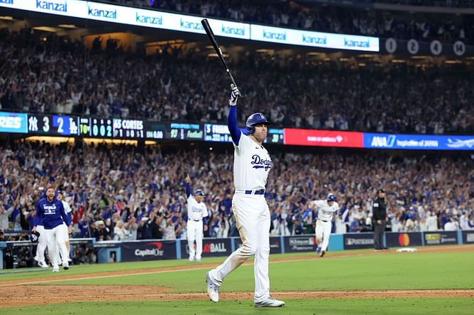 Watch: Freddie Freeman hits first-ever World Series walk-off grand slam as Dodgers clutch out Game 1 against Yankees