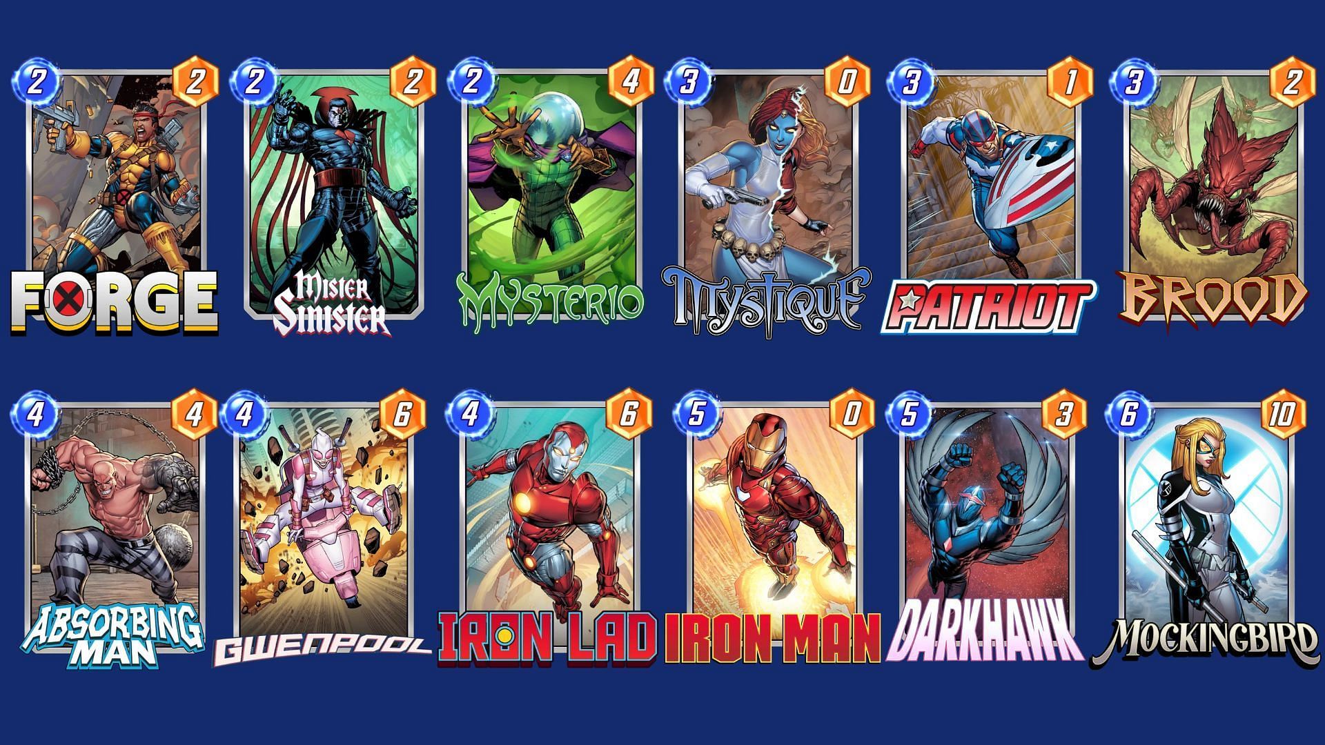 The Patriot&#039;s Illusion Deck is one of the best Marvel Snap Gwenpool decks (Image via Nuverse)