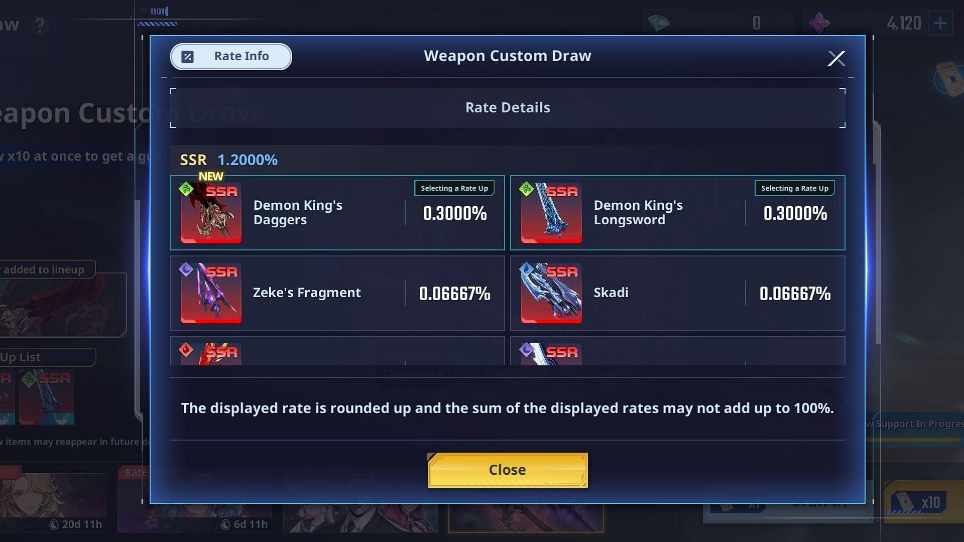 You can get the weapon from Custom Draw and Weapon Custom Draw banners (Image via Netmarble)