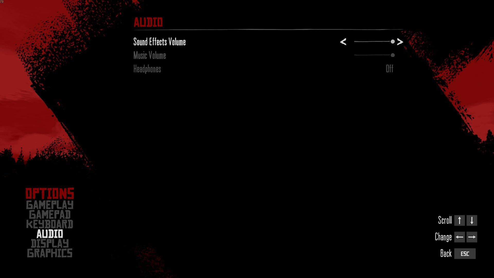 Audio settings in Red Dead Redemption PC (Image via Rockstar Games)