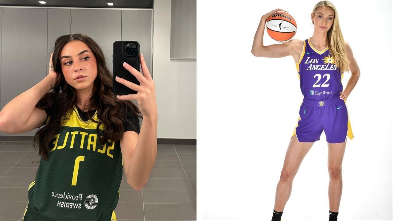 WNBA fans choose between Cameron Brink and Nika Muhl on which player is the most stylish (Image source: @cameronbrink22, @nika.muhl/Instagram)