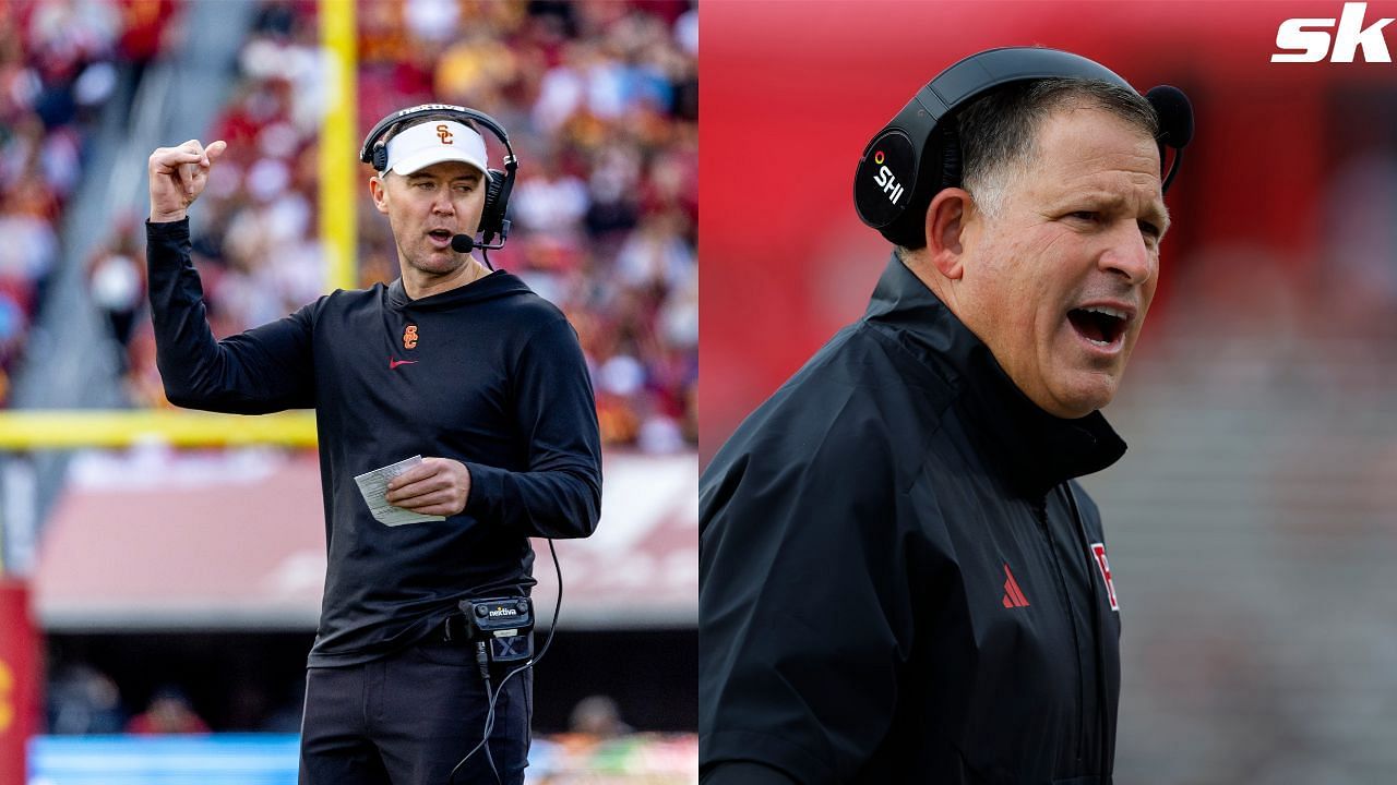 Greg Schiano and Lincoln Riley. Source: GETTY