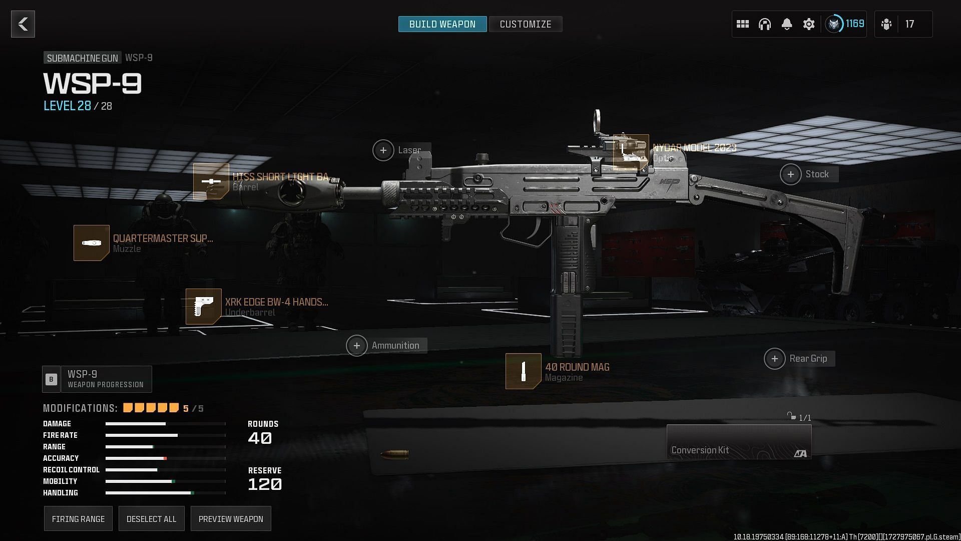 Building JGOD&#039;s best WSP-9 loadout in Warzone Season 6 (Image via Activision)