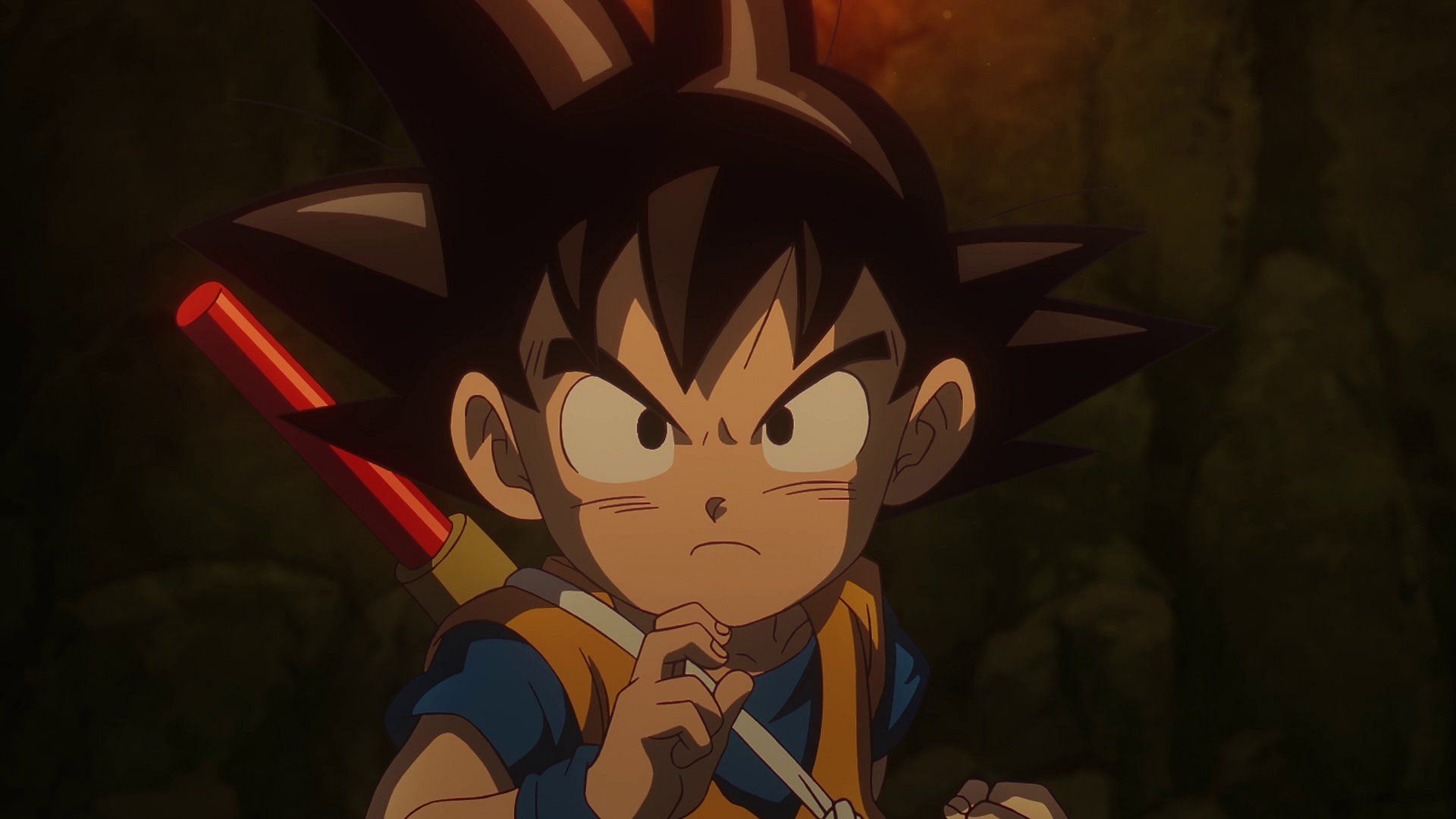 Goku getting ready to fight in the most recent episode (Image via Toei Animation).