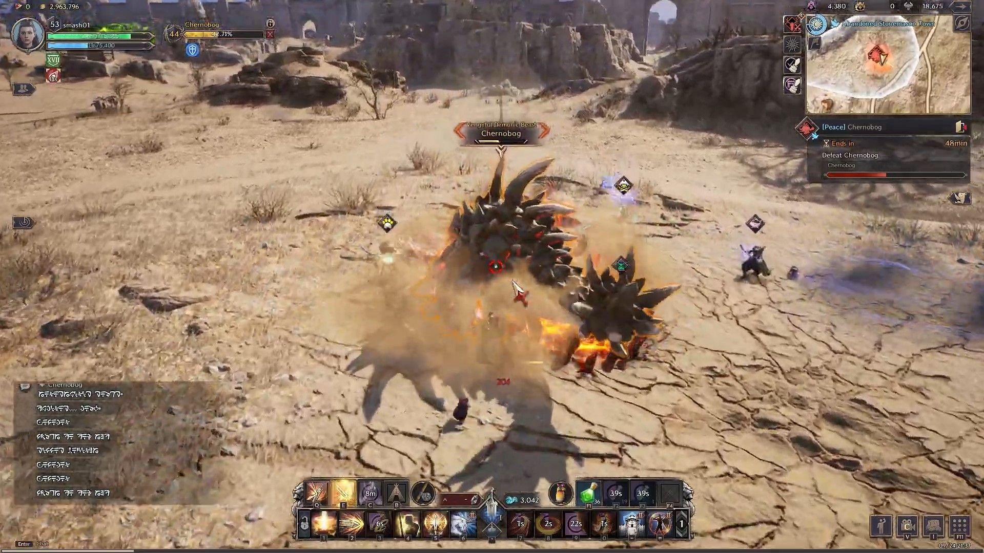 Throne and Liberty Hidden Brown Mica enemies drop items when eliminated (Image via NCSoft)