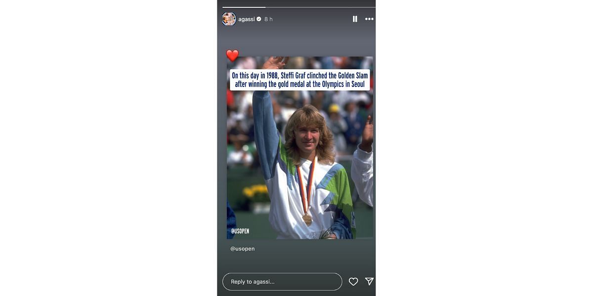 Andre Agassi&#039;s Instagram story