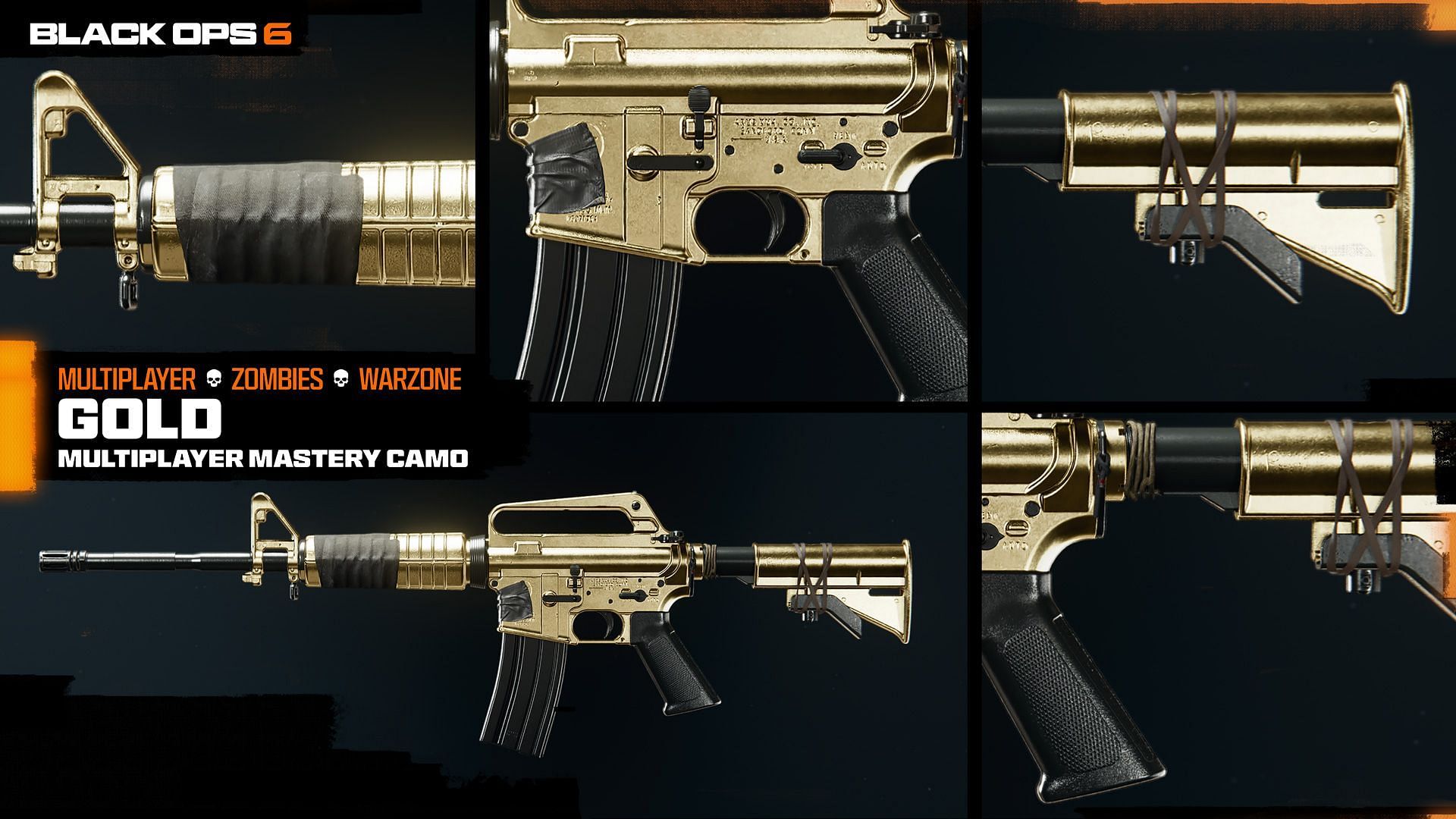 Gold Mastery Camo in Black Ops 6 (Image via Activision)