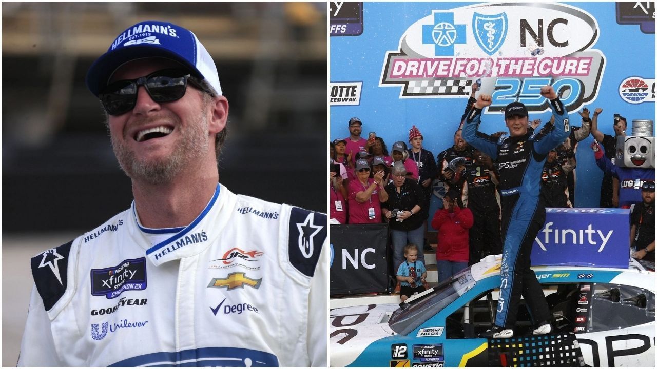 Dale Earnhardt Jr. lauds his crew after Sam Mayer