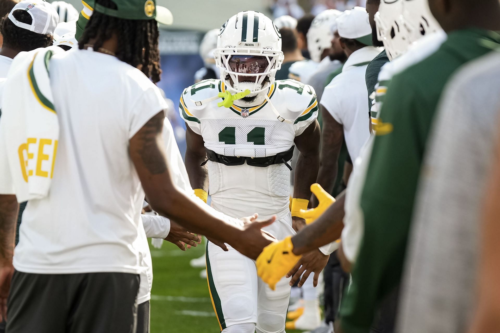 Jayden Reed during Houston Texans v. Green Bay Packers - Source: Getty