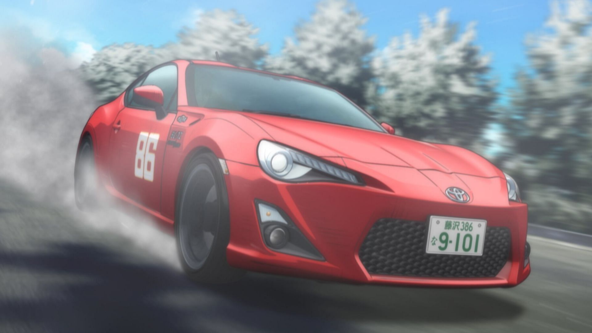 Kanata&#039;s Toyota 86 as seen in MF Ghost (Image via Felix Film)