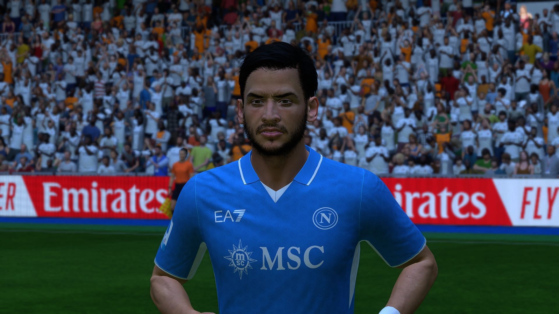 Khvicha Kvaratskhelia as seen in the game (Image via EA Sports)