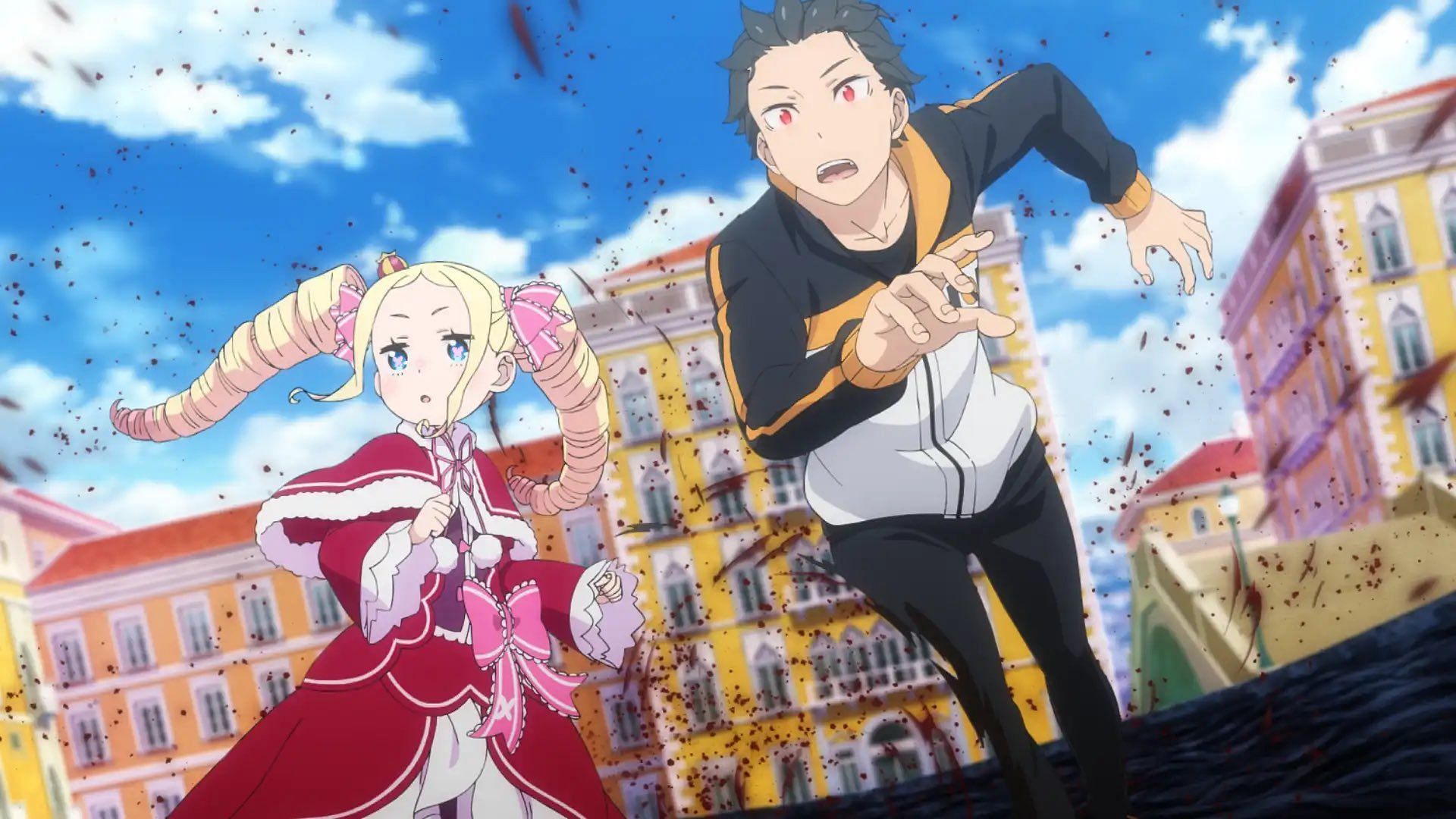 Subaru and Beatrice as seen in the anime (image via White Fox)