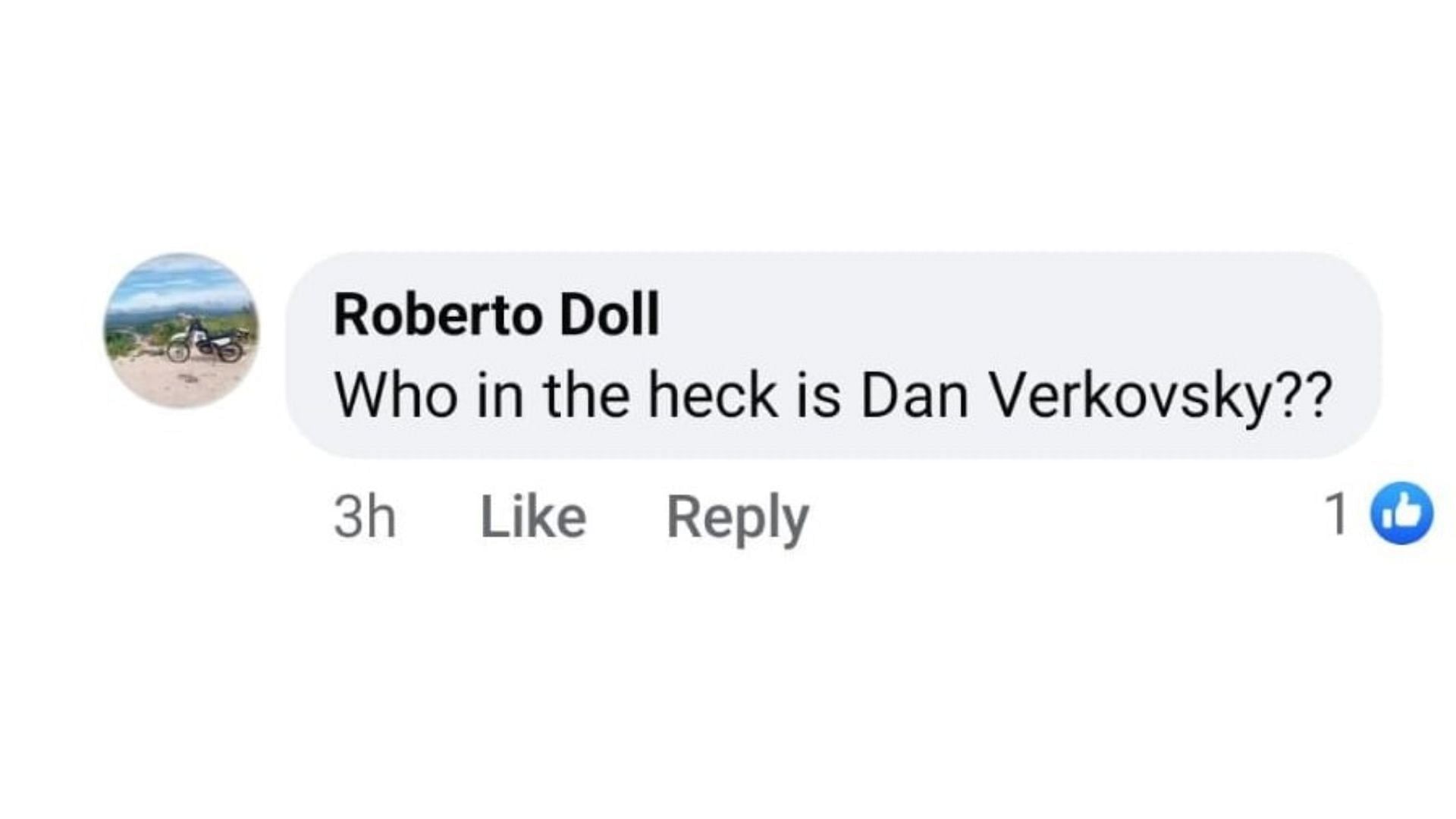 A person asks who is Dan Verkovsky on the Combs&#039; alleged party list. (Image via Facebook)