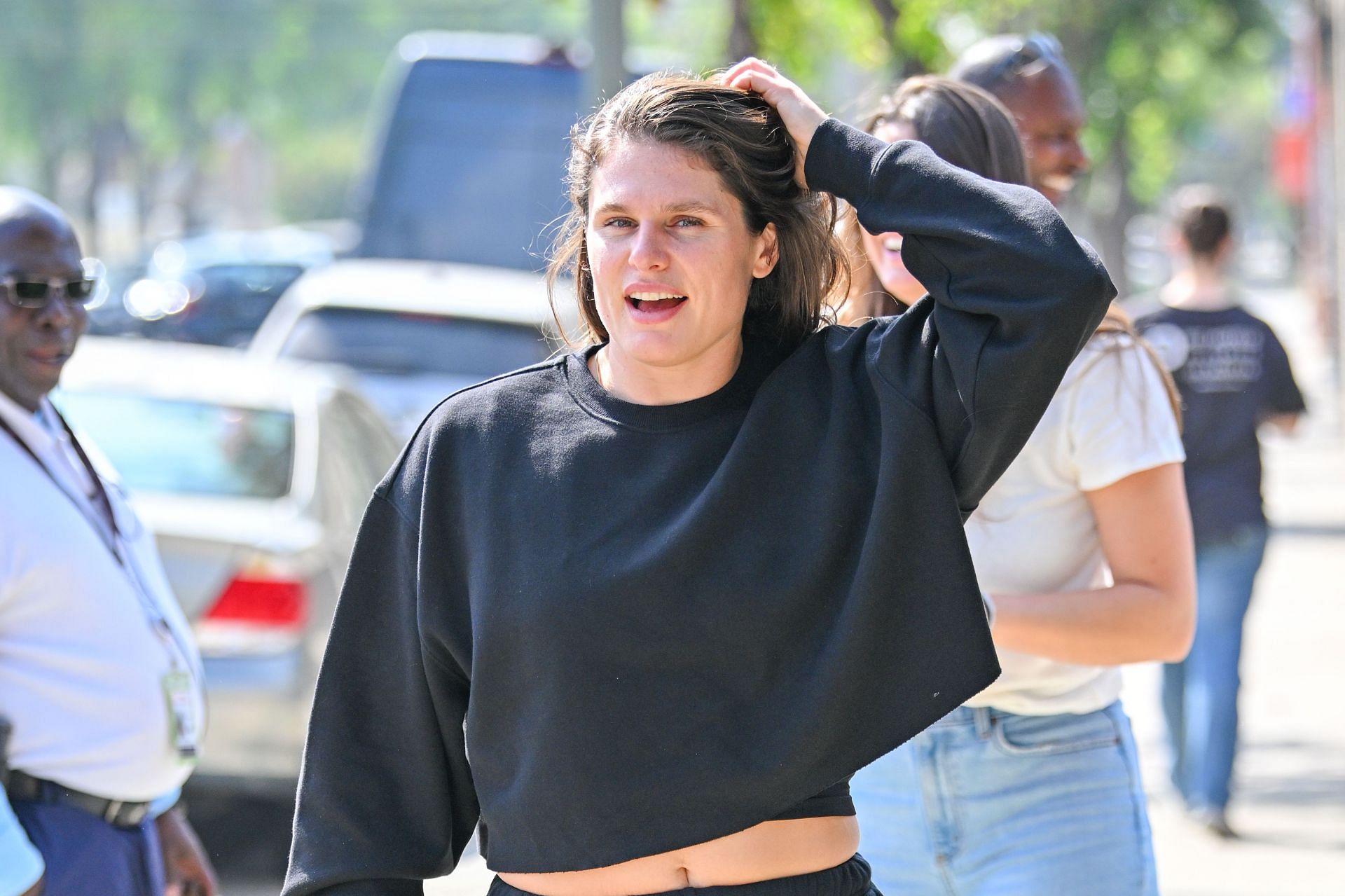 Ilona Maher poses for the paps at the Celebrity Sightings In Los Angeles - October 07, 2024 - Source: Getty