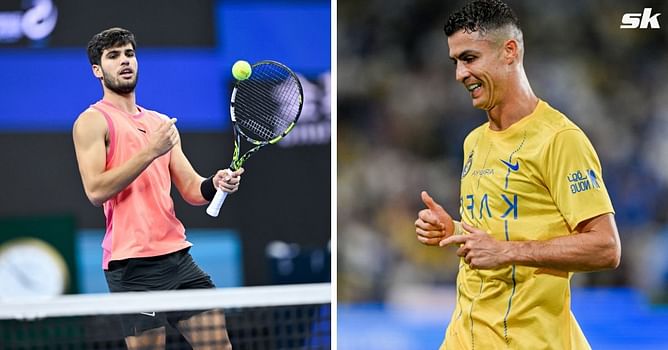 Tennis star Carlos Alcaraz pays Cristiano Ronaldo iconic ‘SIUUU’ tribute following win in Shanghai Masters