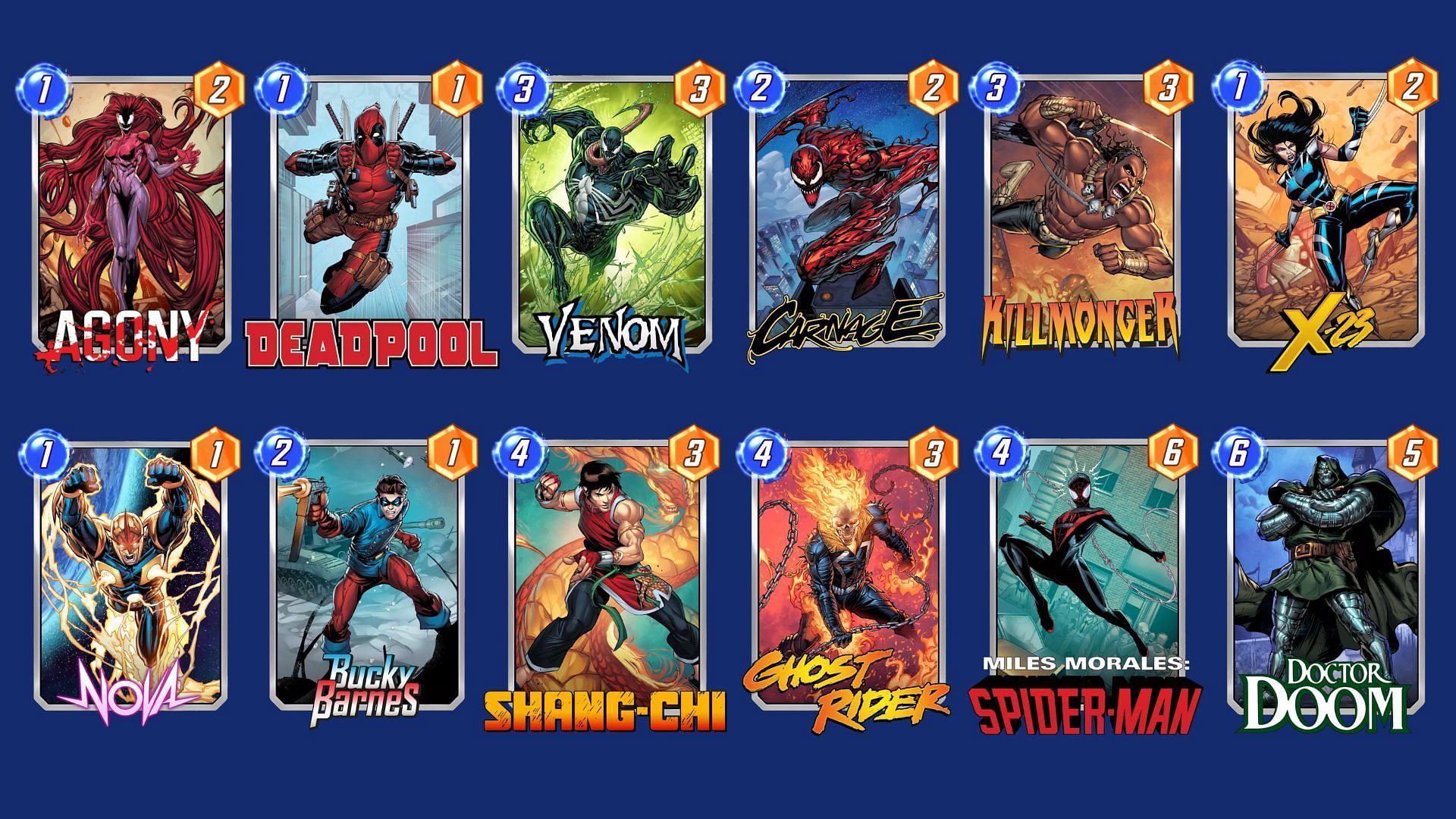 The Control and Destruction Deck is a strategic Marvel Snap Agony deck (Image via Nuverse)