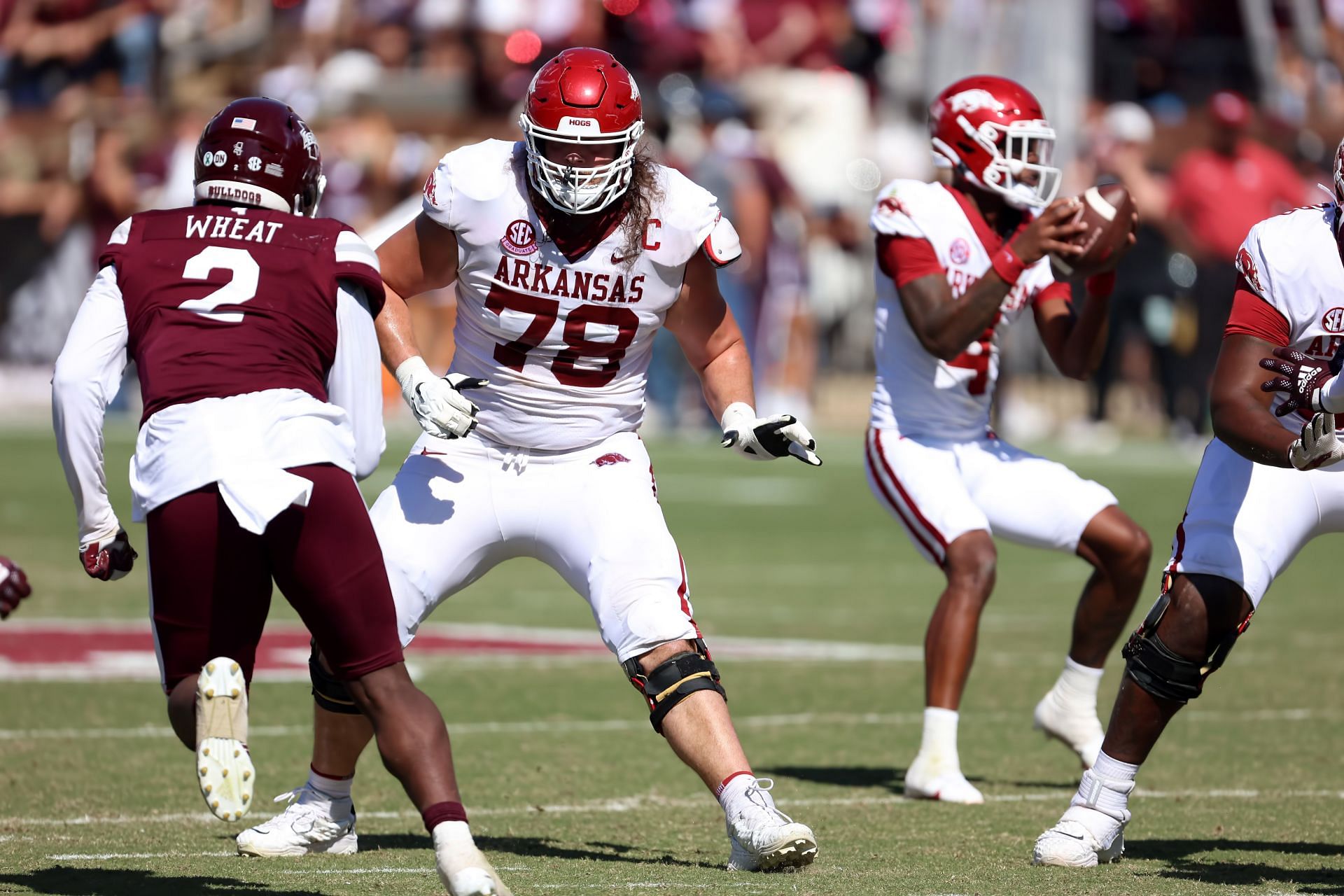 COLLEGE FOOTBALL: OCT 08 Arkansas at Mississippi State - Source: Getty