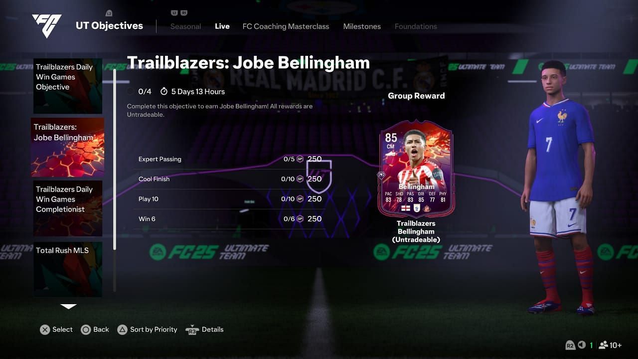 How to unlock the EA FC 25 Jobe Bellingham Trailblazers card for free