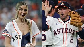 WATCH: Alex Bregman & wife Reagan Elizabeth's son Knox steals the show in baseball-themed gender reveal