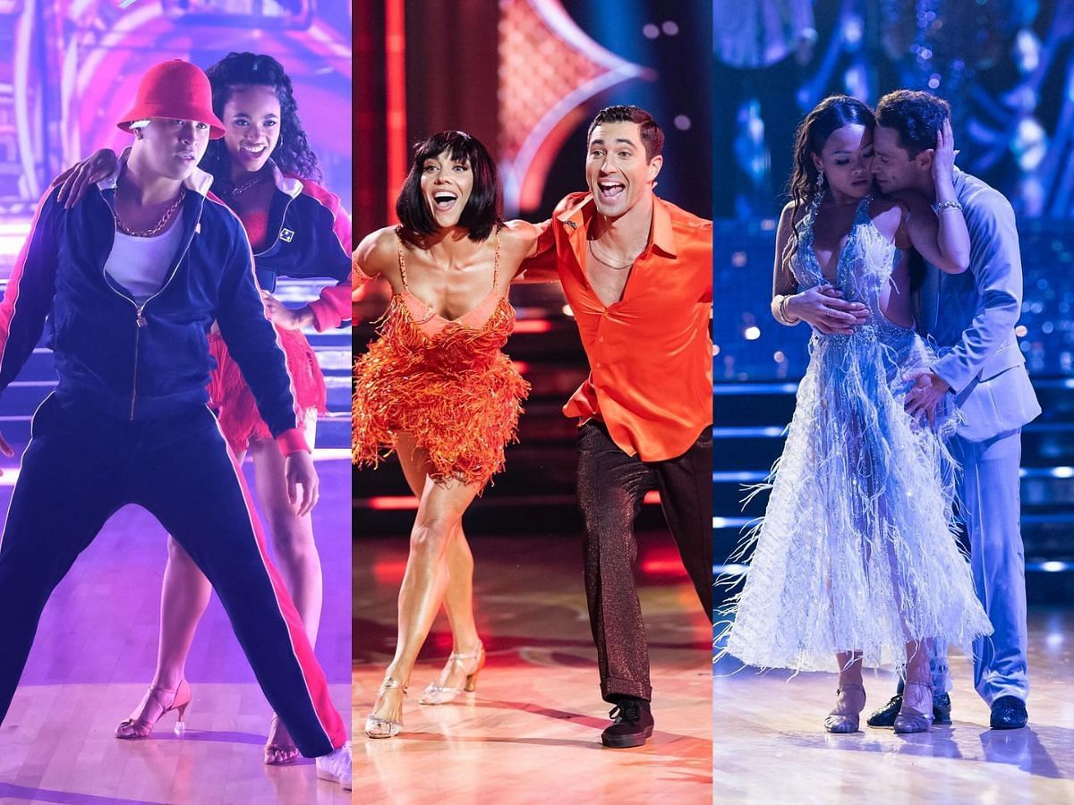 Chandler and Brandon, Joey and Jenna, Jenn and Sasha from DWTS season 33 (Images via Instagram/@dancingwiththestars)