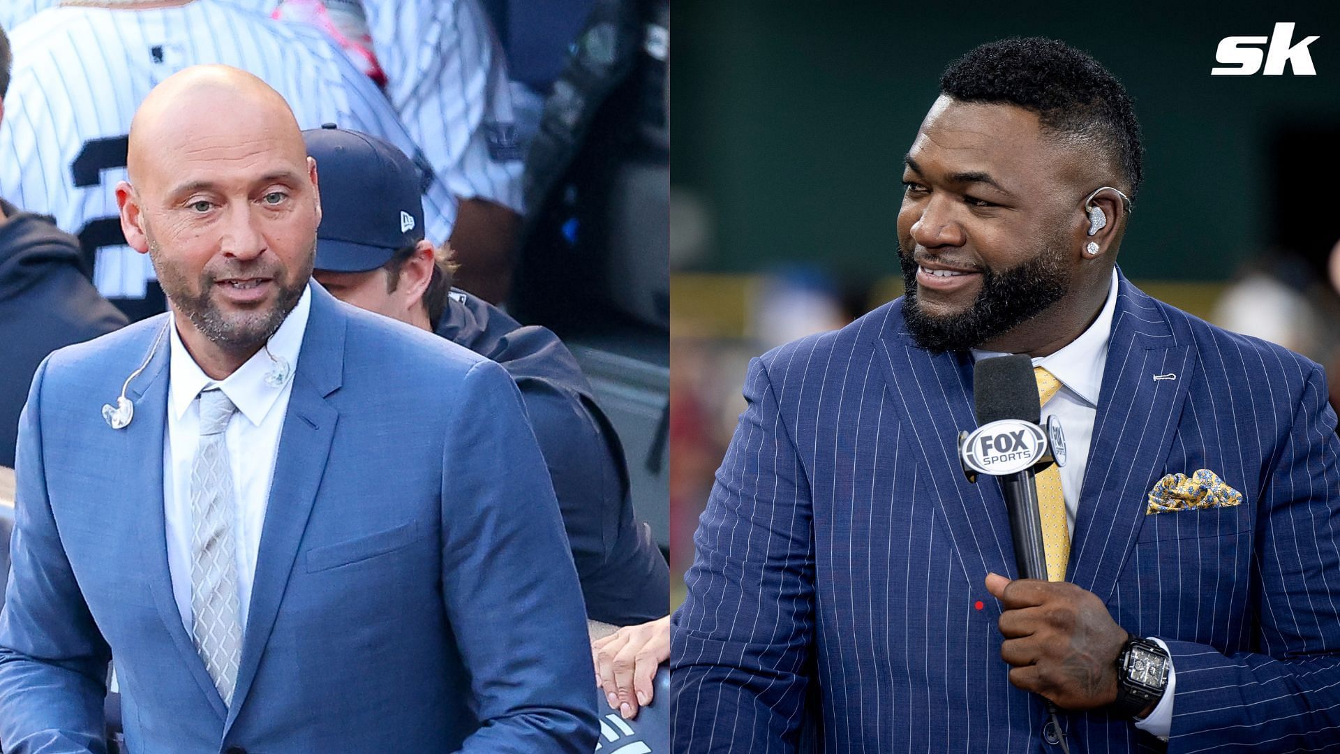 Mrs Met found herself at the apex of an awkward situation involving Derek Jeter and David Ortiz during a FOX broadcast