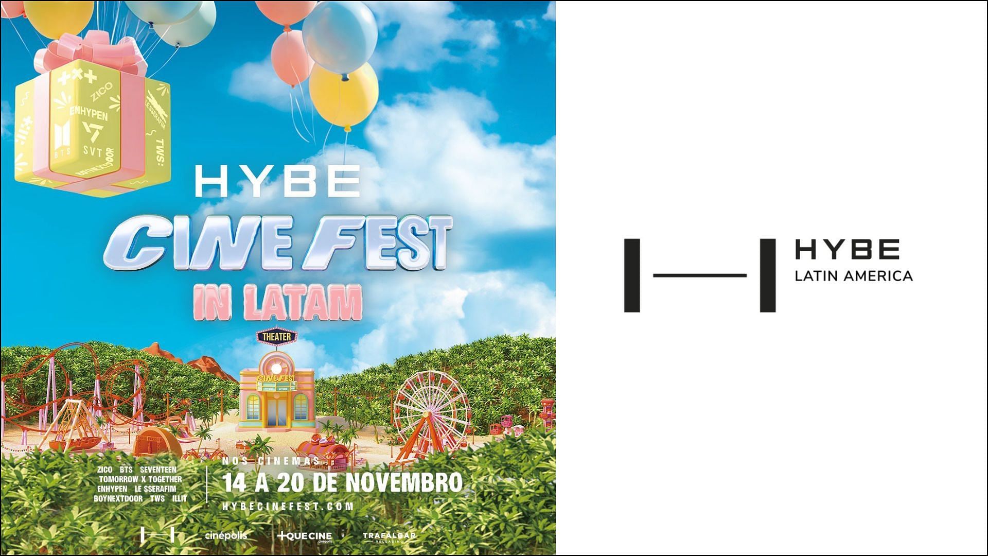 HYBE Cine Fest 2024 in Latin America: Venue, dates, and more details explored (Images via X)