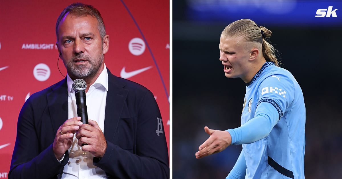 Hansi Flick and Erling Haaland (Images via Getty)