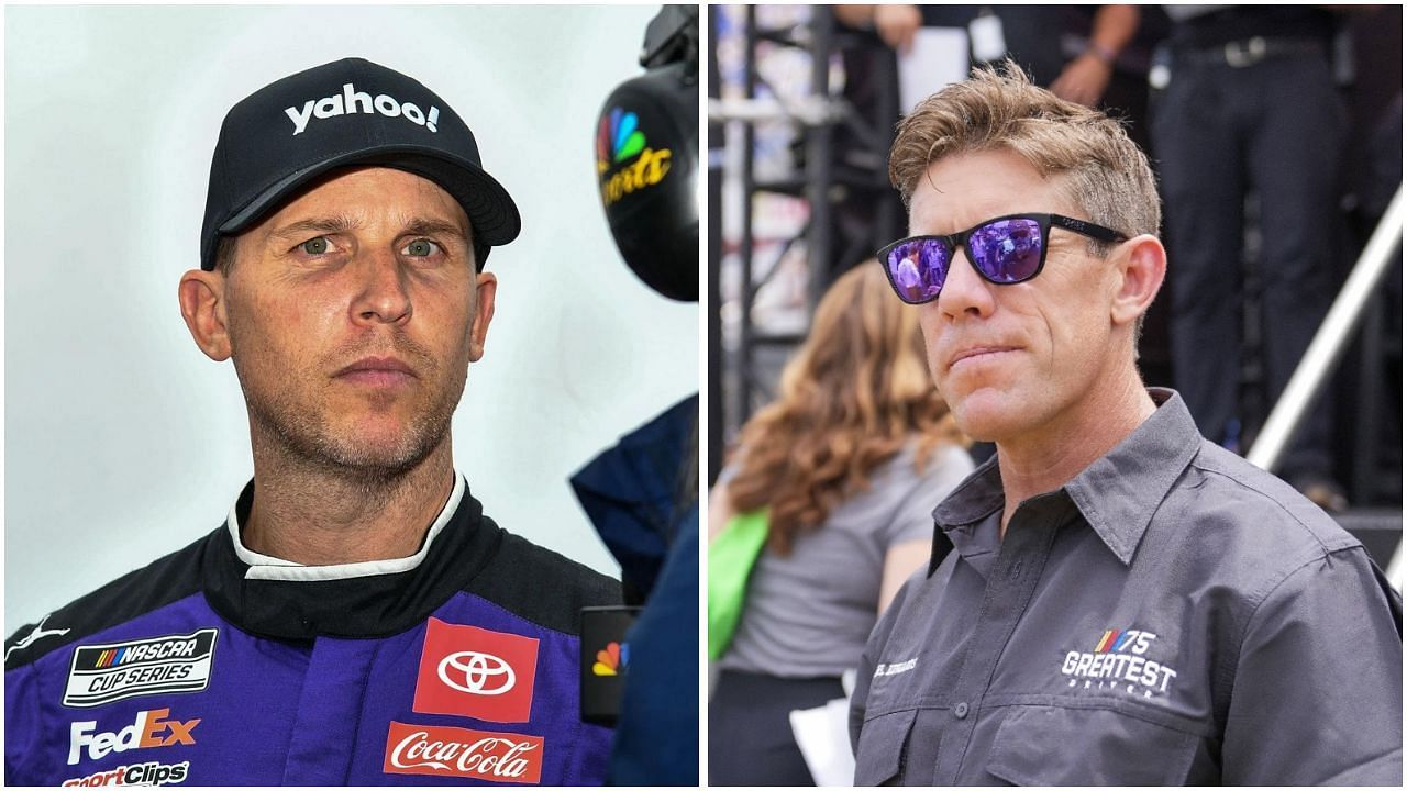 Denny Hamlin and Carl Edwards. (From Left). Credit: Imagn Images.