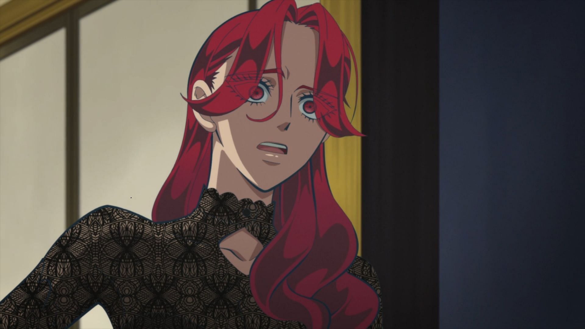 Yoshino as shown in Yakuza Fianc&eacute; episode 4 (Image via Studio Deen)