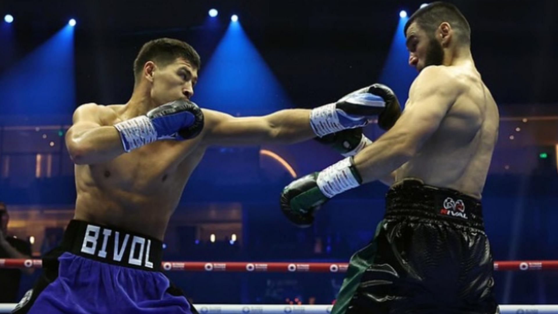 Dmitry Bivol (left) says Artur Beterbiev (right) has the &quot;aura of a monster&quot; following their bout [Image courtesy of @bivol_d on Instagram]