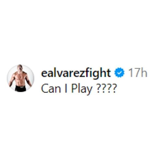 Eddie Alvarez's comment