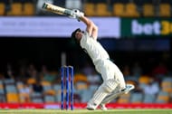 Steve Smith of Australia bats during day four of the Second Test match in the series between Australia and West Indies at The Gabba on January 28, 2024 in Brisbane, Australia.