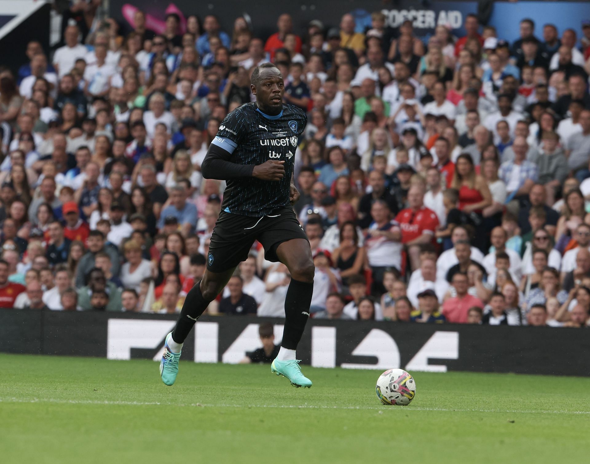 Usain Bolt at the Soccer Aid For Unicef 2023 - Source: Getty