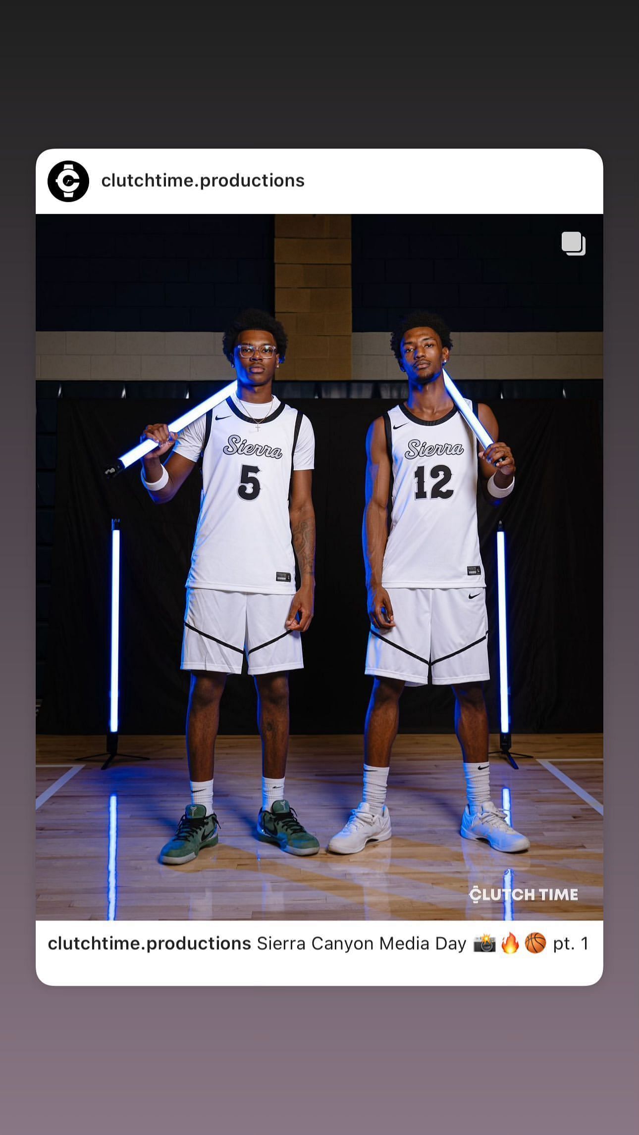 Bryce James shares snaps from Sierra Canyon&#039;s media day (Credits: Bryce James IG)