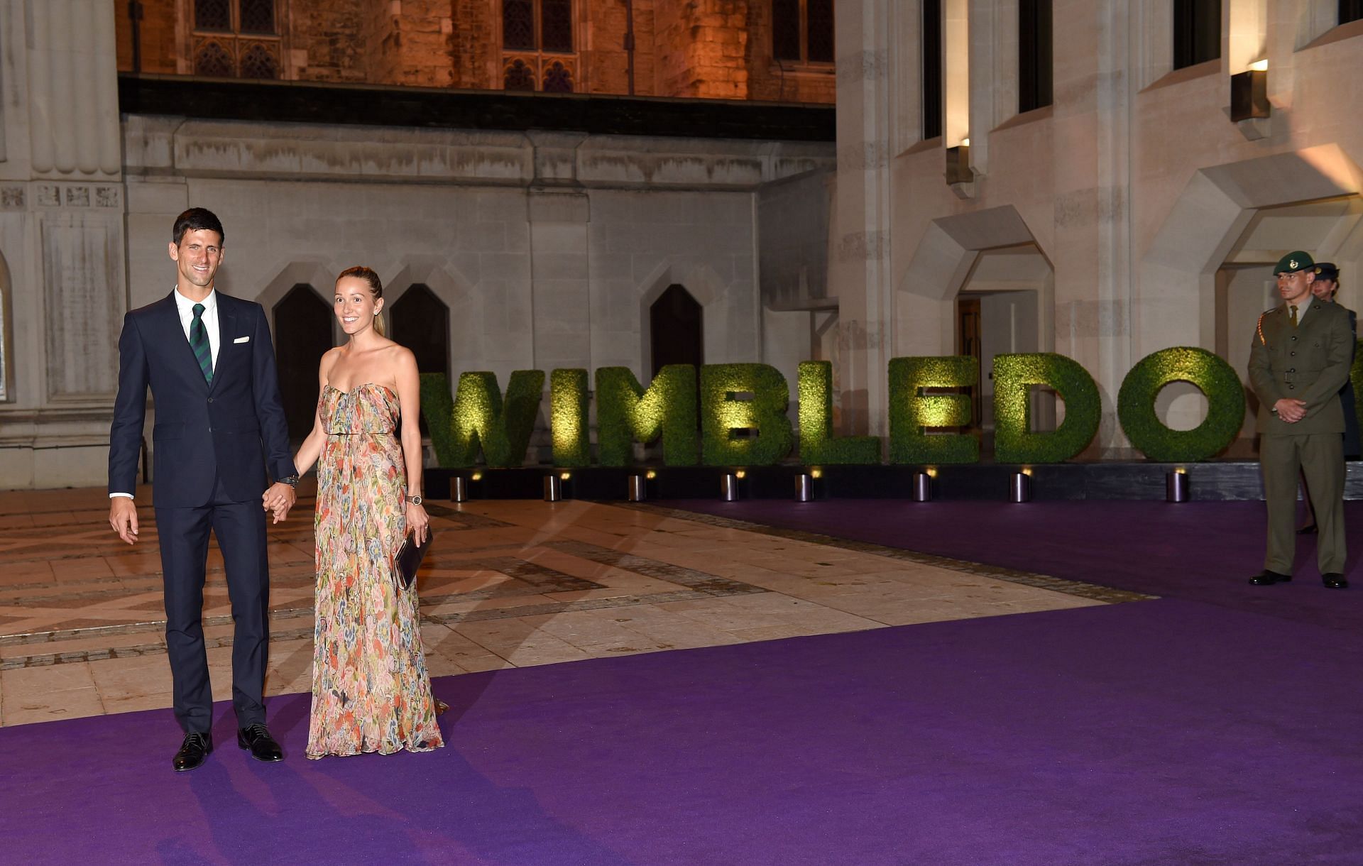 Novak Djokovic and his wife, Jelena - Source: Getty