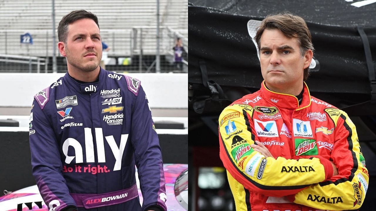 Alex Bowman and Jeff Gordon (Images via Getty)