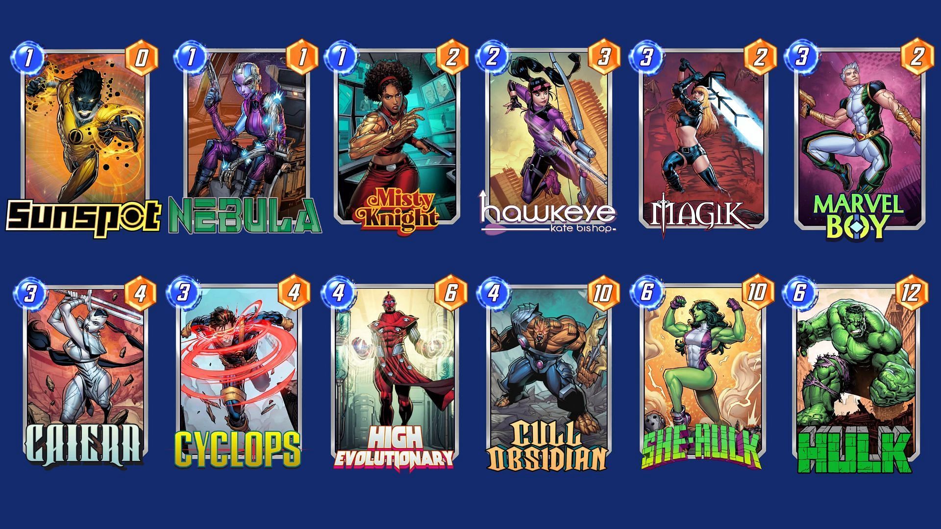 The High Evo Marvel Deck is one of the best Marvel Snap Marvel Boy decks overall (Image via Nuverse)