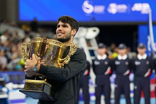 Carlos Alcaraz at the China Open 2024. (Photo: Getty)