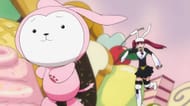 Rukia as a plushie as she runs away from Riruka (Image via Studio Pierrot).